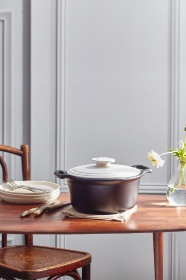 Emile Henry Керамична тенджера за готвене Cocotte 285 см/4 л "Sublime +" White