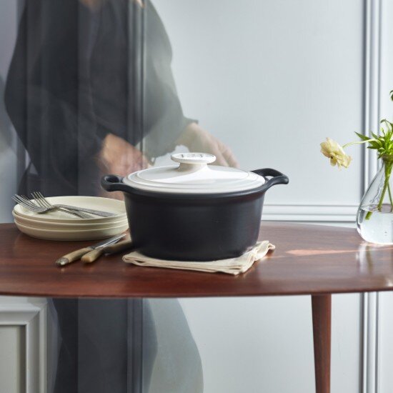 Emile Henry Керамична тенджера за готвене Cocotte 285 см/4 л "Sublime +" White