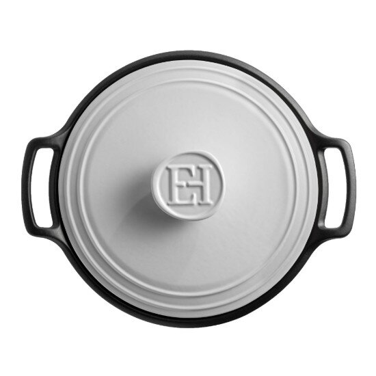 Emile Henry Керамична тенджера за готвене Cocotte 31 см/55 л "Sublime +" White