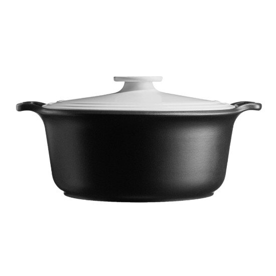 Emile Henry Керамична тенджера за готвене Cocotte 31 см/55 л "Sublime +" White