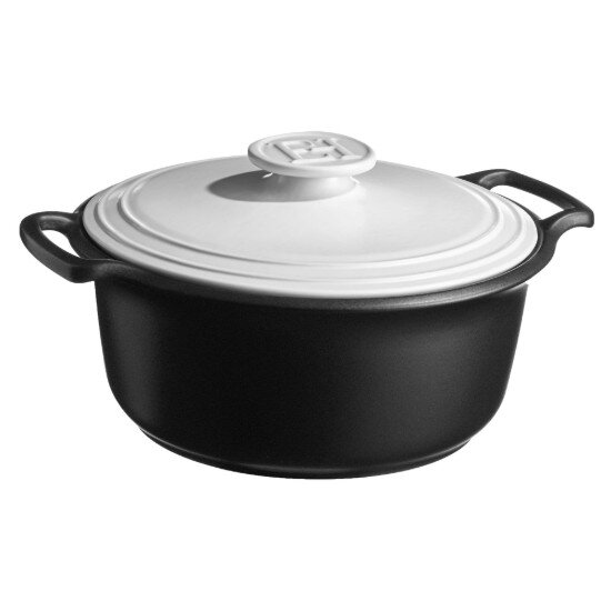 Emile Henry Керамична тенджера за готвене Cocotte 33 см/65 л "Sublime +" White