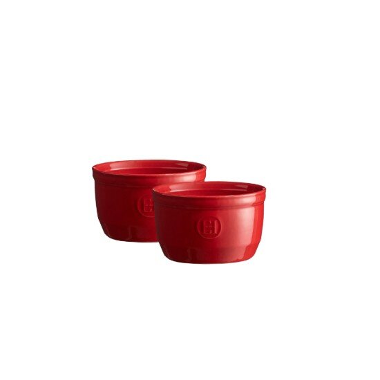 Emile Henry Комплект 2 купи Ramekin керамични 10см Burgundy -