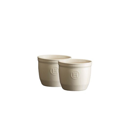 Emile Henry Комплект купа Ramekin от 2 части керамика 85 см Clay -