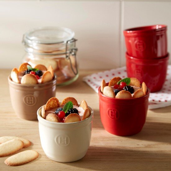 Emile Henry Комплект купа Ramekin от 2 части керамика 85 см Clay -