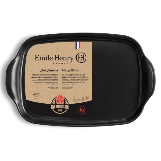 Emile Henry Съд за скара BBQ керамика 42.5x27.5 см Truffle -
