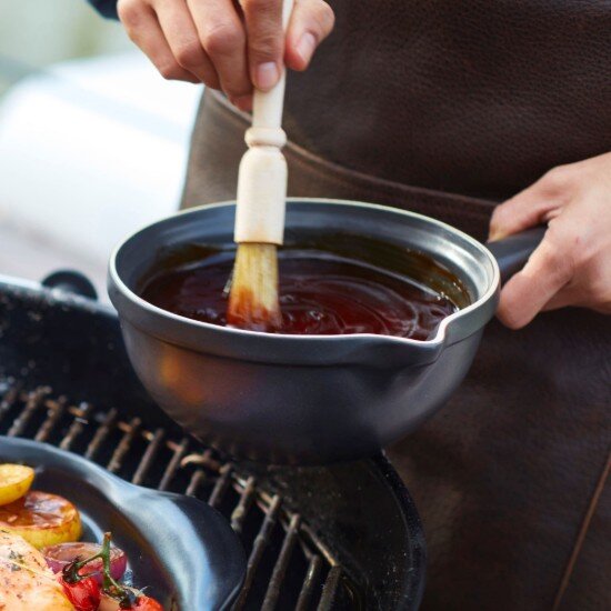 Emile Henry Тенджера BBQ керамика 19.5 см/1.2 л Truffle -