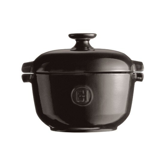 Emile Henry Тенджера за готвене на ориз керамична 255 см/25 л Charcoal - Emil