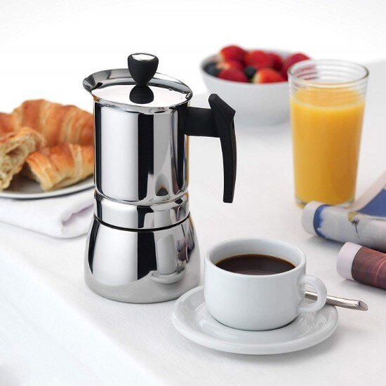 Grunwerg Машина за еспресо "Cafe Ole Classic" изработена от неръждаема стомана