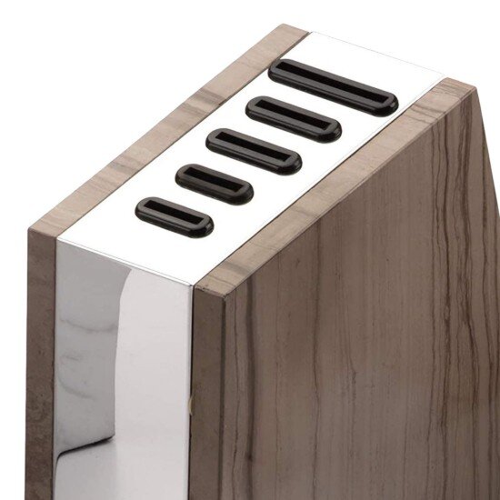 Grunwerg Поставка за нож с 5 места мрамор "Rockingham Forge" сива - Grunwer