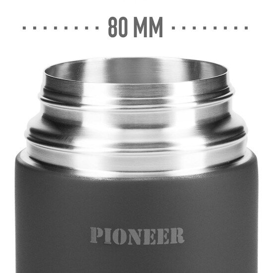 Grunwerg Термоизолационен съд за супа неръждаема стомана 1 л "Pioneer" чере