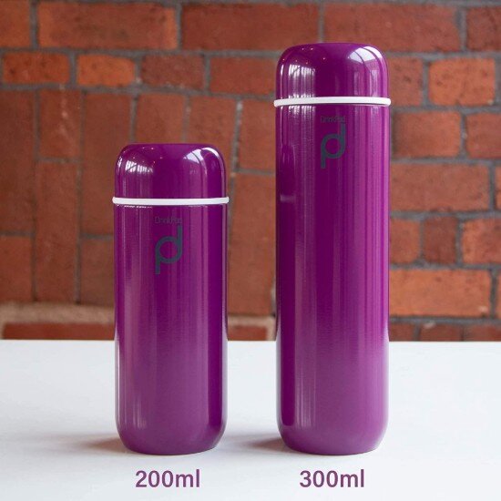 Grunwerg Термоизолирана бутилка от неръждаема стомана 200 ml "DrinkPod" лила