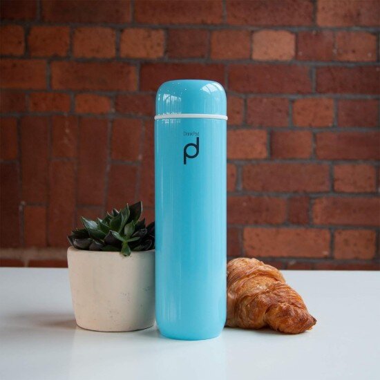 Grunwerg Термоизолираща бутилка от неръждаема стомана 300 ml "DrinkPod" Blue
