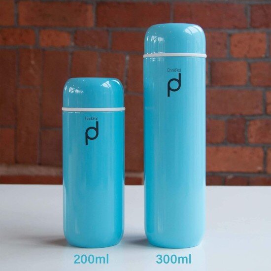 Grunwerg Термоизолираща бутилка от неръждаема стомана 300 ml "DrinkPod" Blue