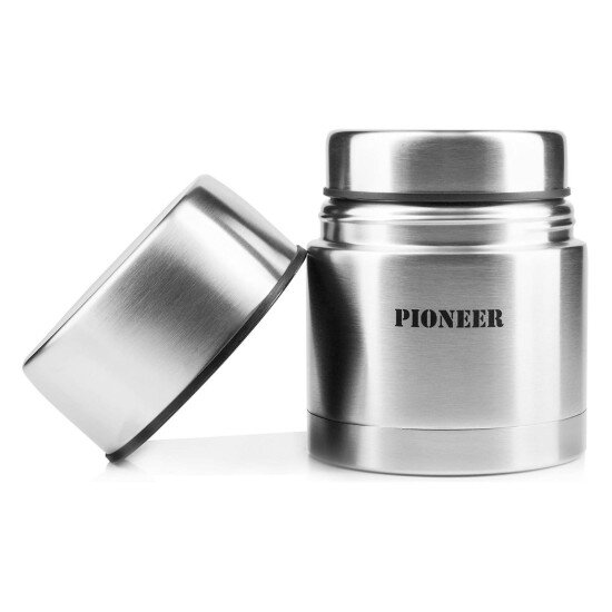 Grunwerg Топлоизолиран контейнер "Pioneer" за супа 500 мл сребрист цвят - Gru