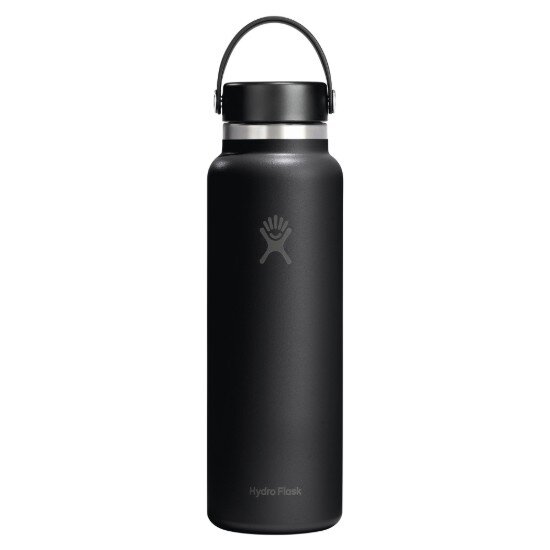 Hydro Flask Бутилка за вода "Wide Mouth" неръждаема стомана 1.18 л Black - Hydr