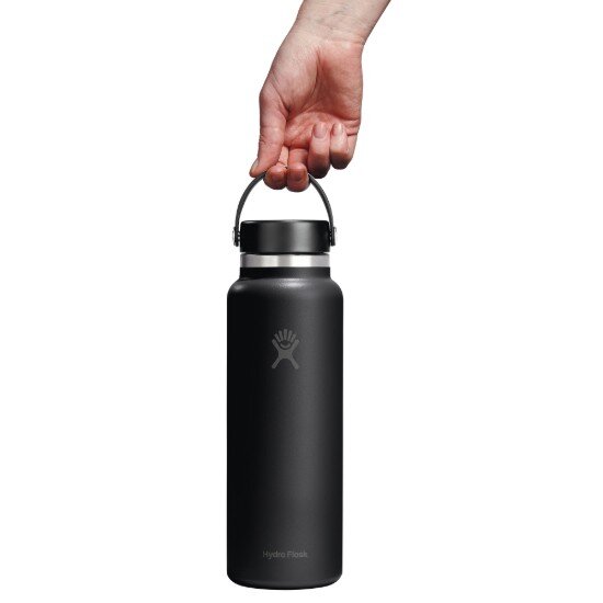 Hydro Flask Бутилка за вода "Wide Mouth" неръждаема стомана 1.18 л Black - Hydr