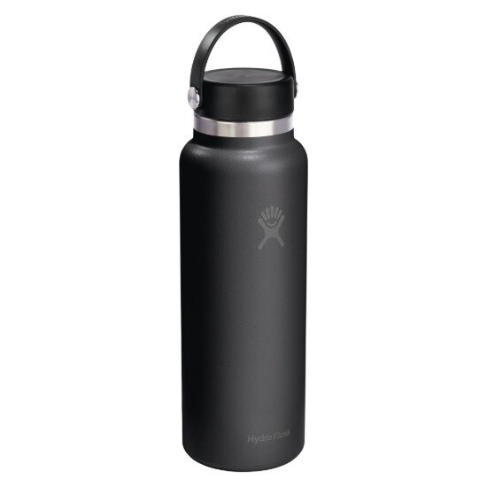 Hydro Flask Бутилка за вода "Wide Mouth" неръждаема стомана 1.18 л Black - Hydr