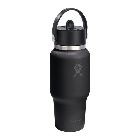 Hydro Flask Бутилка за вода "Wide Straw" неръждаема стомана 710 мл черна - Hydr