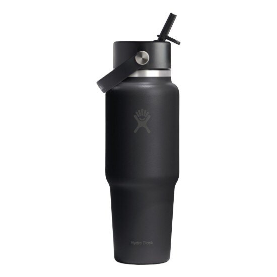 Hydro Flask Бутилка за вода "Wide Straw" неръждаема стомана 950 мл Black - Hydr