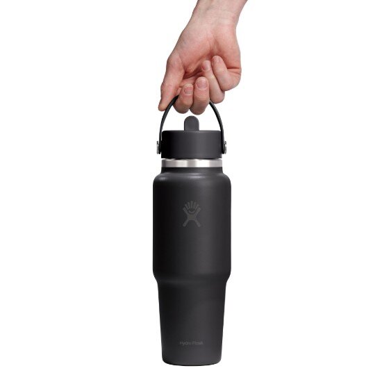 Hydro Flask Бутилка за вода "Wide Straw" неръждаема стомана 950 мл Black - Hydr
