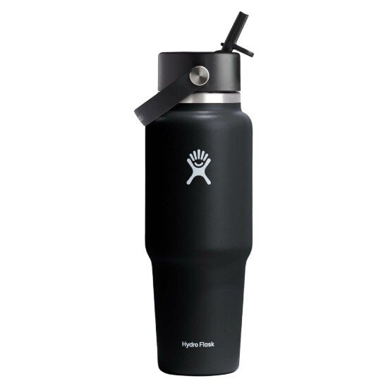 Hydro Flask Термоизолирана бутилка неръждаема стомана 950 мл "Wide Straw" Blac
