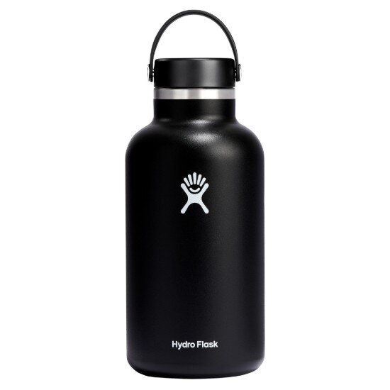 Hydro Flask Термоизолираща бутилка неръждаема стомана 1.9L "Wide Mouth" Black