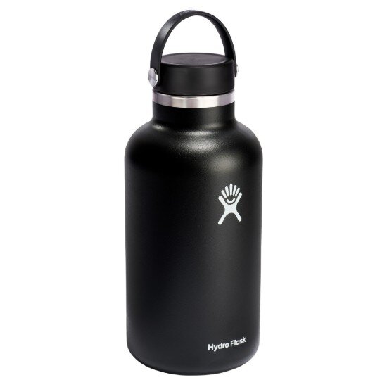 Hydro Flask Термоизолираща бутилка неръждаема стомана 1.9L "Wide Mouth" Black