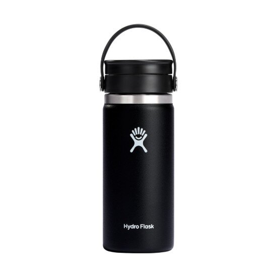 Hydro Flask Термоизолираща бутилка неръждаема стомана 470 мл "Wide Sip" Black