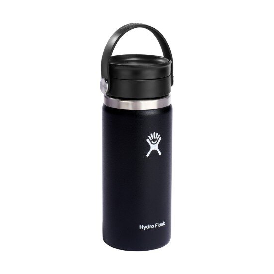 Hydro Flask Термоизолираща бутилка неръждаема стомана 470 мл "Wide Sip" Black