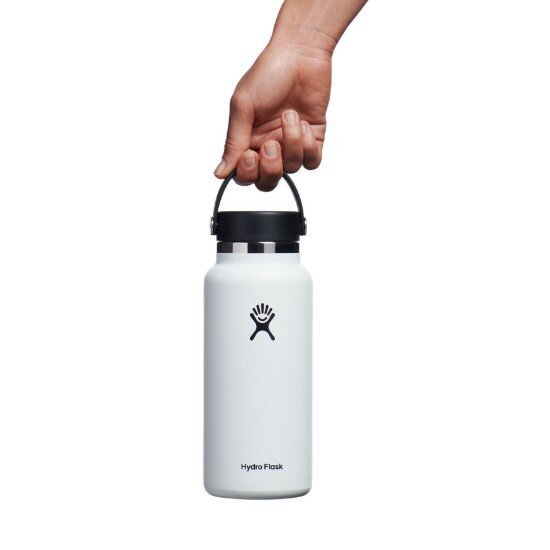 Hydro Flask Термоизолираща бутилка неръждаема стомана 950 мл "Wide Mouth" Whit