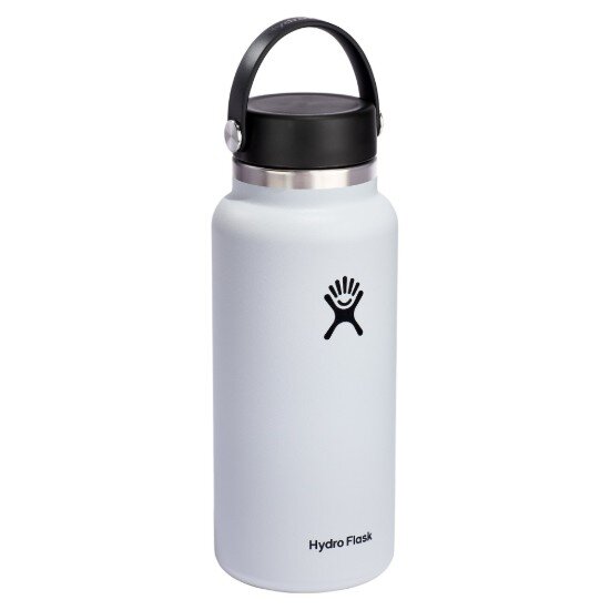 Hydro Flask Термоизолираща бутилка неръждаема стомана 950 мл "Wide Mouth" Whit