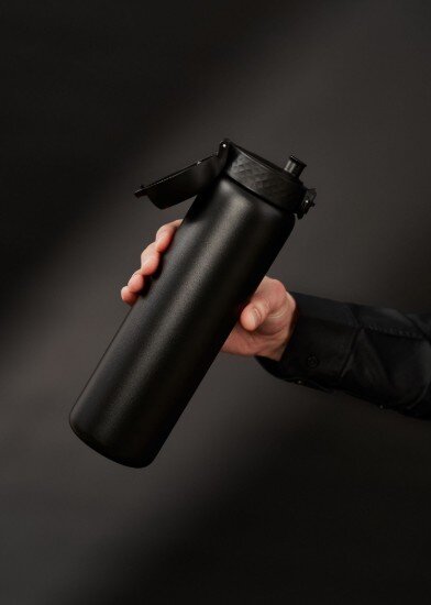 Ion8 Бутилка за вода неръждаема стомана 920 ml черна -