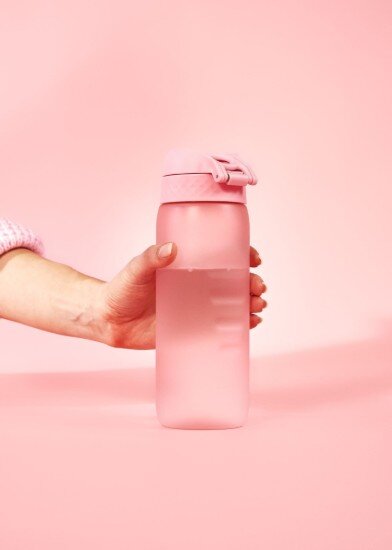 Ion8 Бутилка за вода "Slim" recyclon™ 500 ml Rose Quartz -