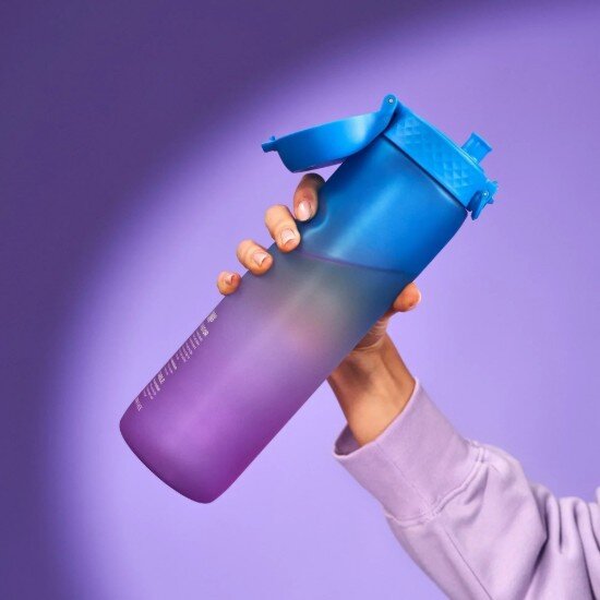 Ion8 Бутилка за вода "Times To Drink" recyclon™ 1L Blue&Pink -