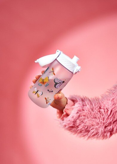 Ion8 Бутилка за вода за деца recyclon™ 350 ml Butterflies -