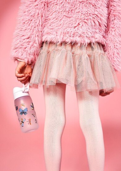 Ion8 Бутилка за вода за деца recyclon™ 350 ml Butterflies -
