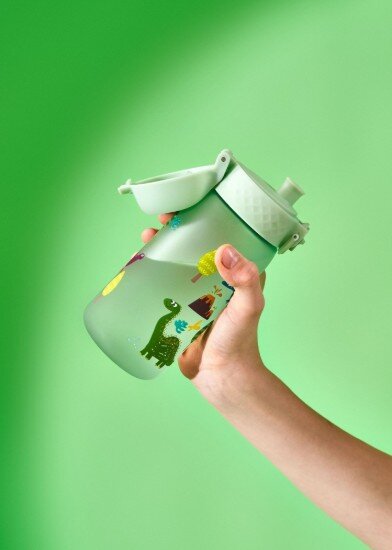 Ion8 Бутилка за вода за деца recyclon™ 350 ml Dinosaurs -