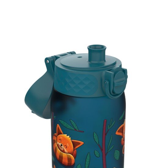 Ion8 Бутилка за вода за деца recyclon™ 350 ml Red Pandas -