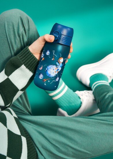 Ion8 Бутилка за вода за деца recyclon™ 350 ml Space -