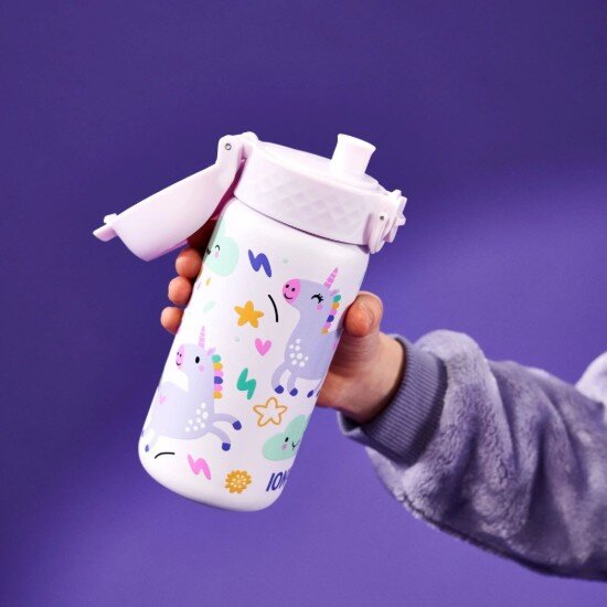 Ion8 Детска бутилка за вода неръждаема стомана 320 мл Unicorns -