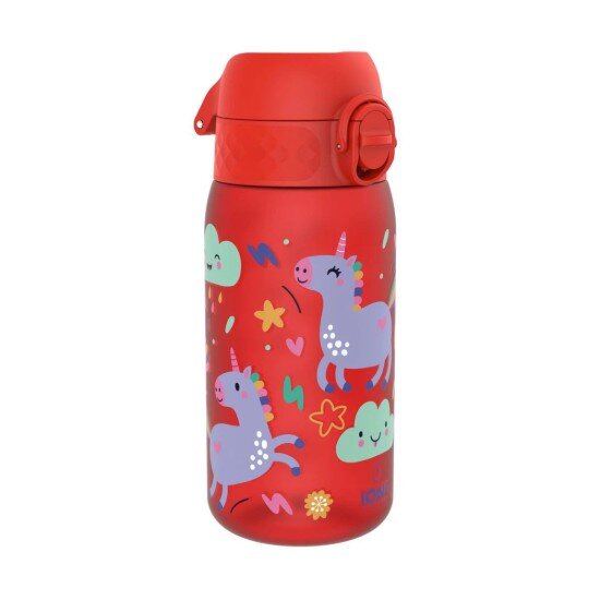 Ion8 Детска бутилка за вода recyclon 350 мл Red Unicorns -