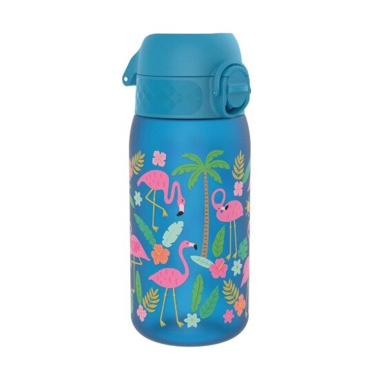 Ion8 Детска бутилка за вода recyclon™ 350 мл Flamingos -