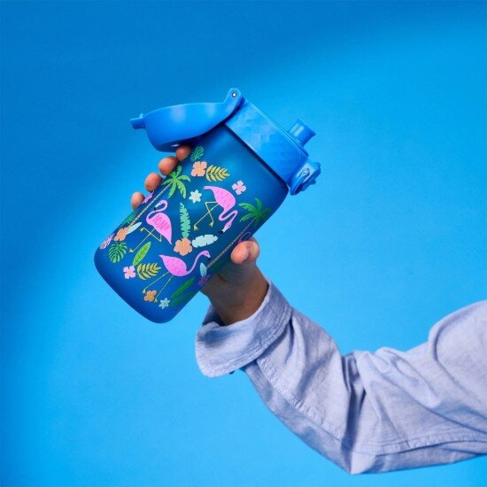 Ion8 Детска бутилка за вода recyclon™ 350 мл Flamingos -