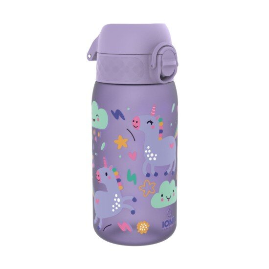 Ion8 Детска бутилка за вода recyclon™ 350 мл Periwinkle Unicorns -