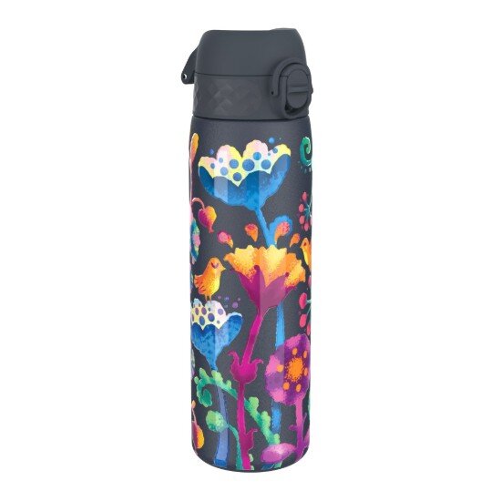 Ion8 Детска бутилка за вода SLIM неръждаема стомана 500мл Bright Floral