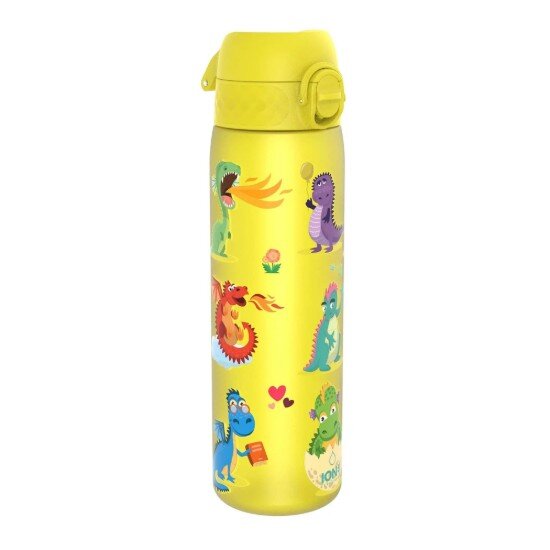 Ion8 Детска бутилка за вода "SLIM" recyclon 500 мл Dragons -