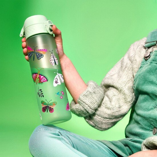 Ion8 Детска бутилка за вода "SLIM" recyclon 500 мл Wild Butterflies - Io