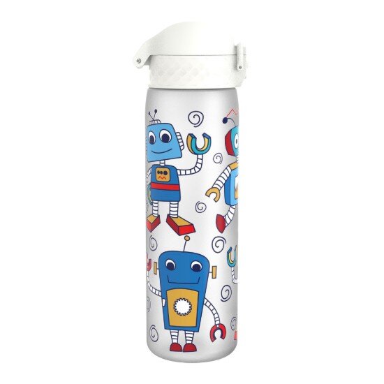 Ion8 Детска бутилка за вода "Slim" recyclon™ 500 ml Robots -