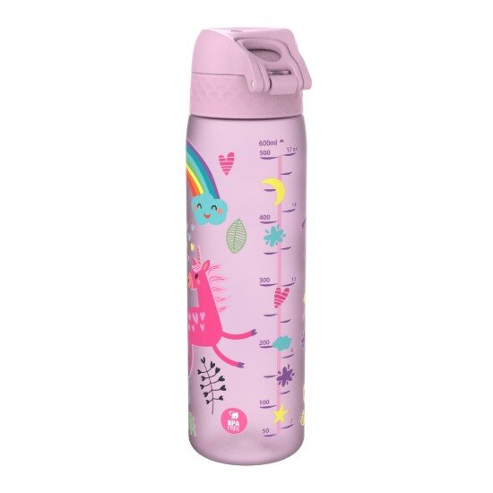 Ion8 Детска бутилка за вода "Slim" recyclon™ 500 ml Unicorns -