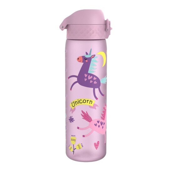 Ion8 Детска бутилка за вода "Slim" recyclon™ 500 ml Unicorns -